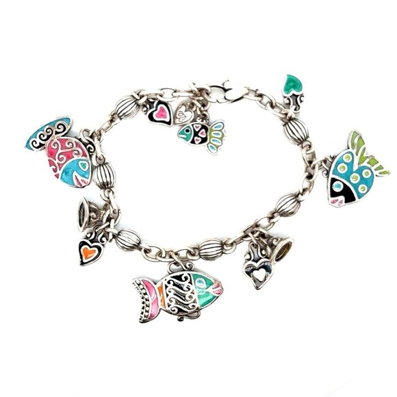 Brighton Enamel Fish Charm Bracelet - Picture 1 of 6
